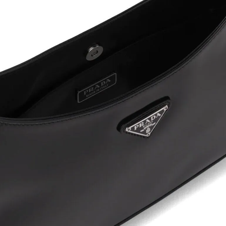 PRADA(プラダ) クレオ ブラッシュドレザー ショルダーバッグ ブラック
