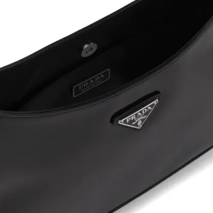 PRADA(プラダ) クレオ ブラッシュドレザー ショルダーバッグ ブラック