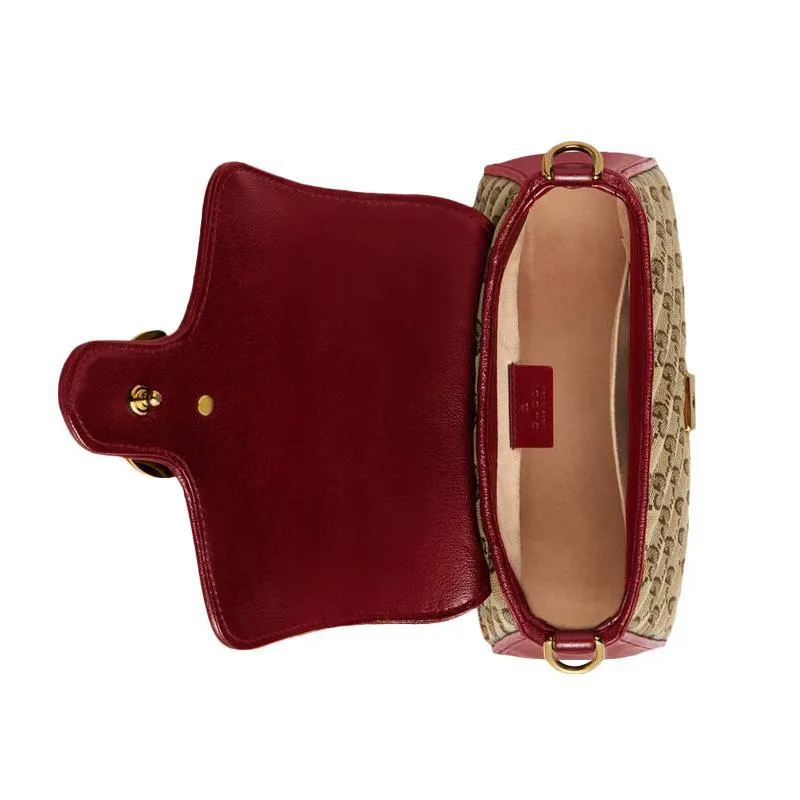 GUCCI(グッチ)〔GGマーモント〕ミニ トップハンドルバッグ