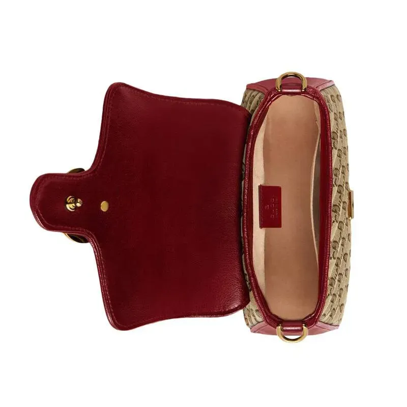 GUCCI(グッチ)〔GGマーモント〕ミニ トップハンドルバッグ