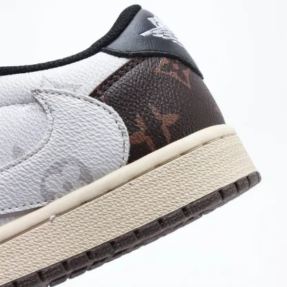 【日本未入荷】louis vuitton x travis scott x nike air jordan 1 low og sp damier azur lv monogram 【正規品】 代金引換