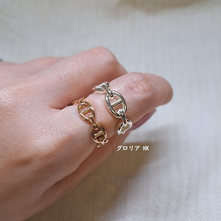 ★入手困難★【HERMES】 Chaine d‘Andre Enchainee リング PM