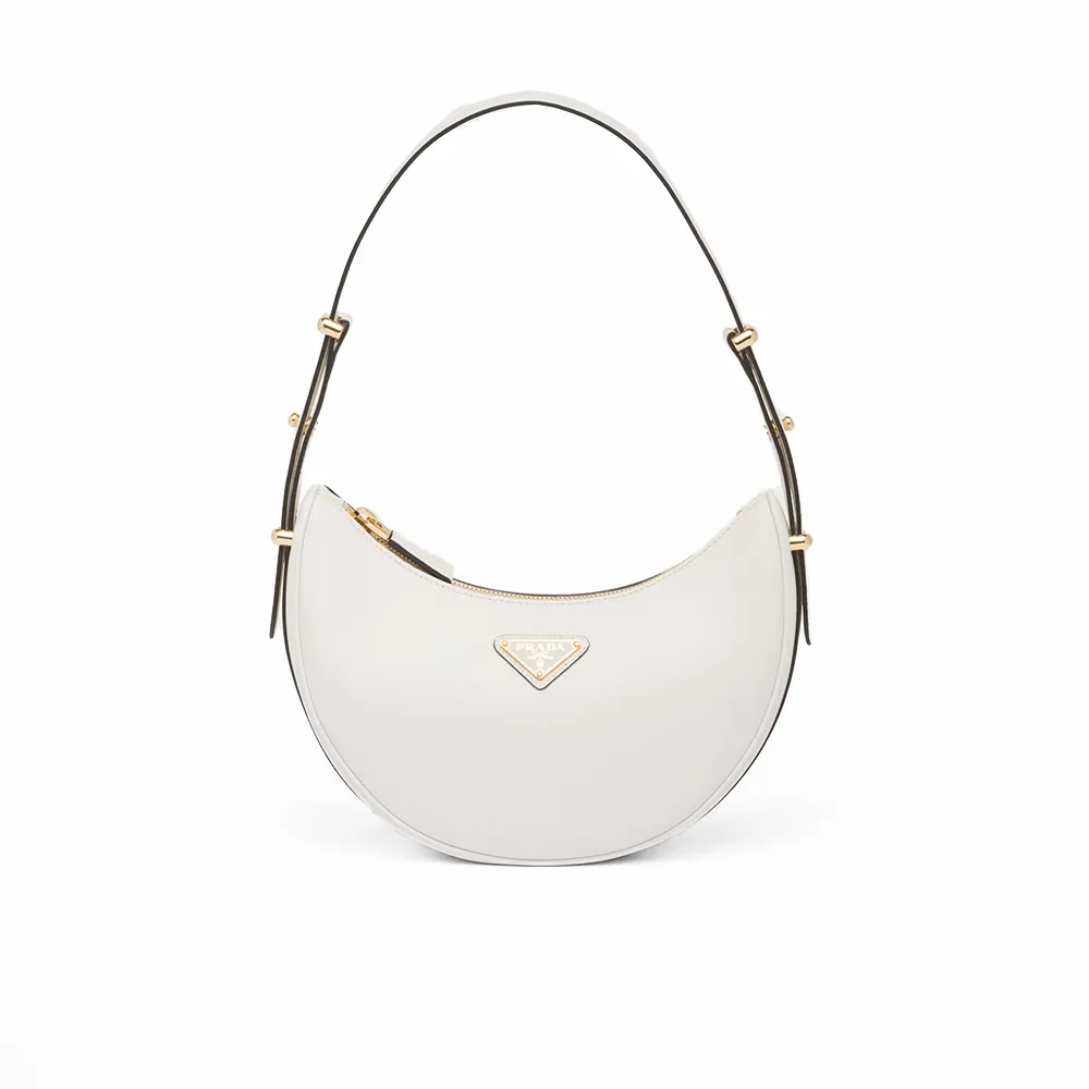 PRADA(プラダ) プラダ アーケ レザーショルダーバッグ ホワイト