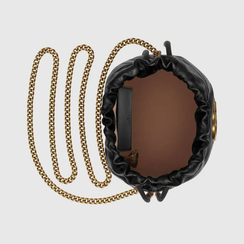 GUCCI(グッチ)〔GGマーモント〕ミニ バケットバッグ