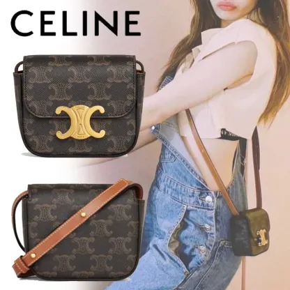 ◆すぐ届く◆【CELINE】ミニ トリオンフ　ショルダーバッグ
