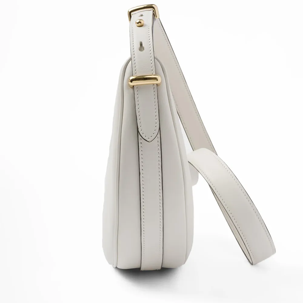 PRADA(プラダ) プラダ アーケ レザーショルダーバッグ ホワイト