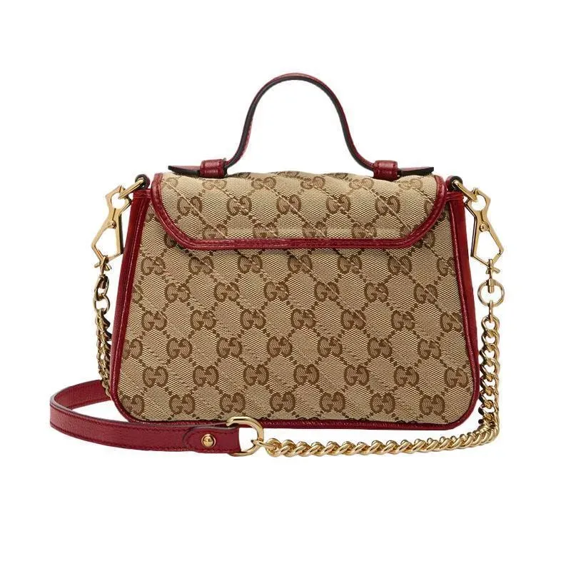 GUCCI(グッチ)〔GGマーモント〕ミニ トップハンドルバッグ