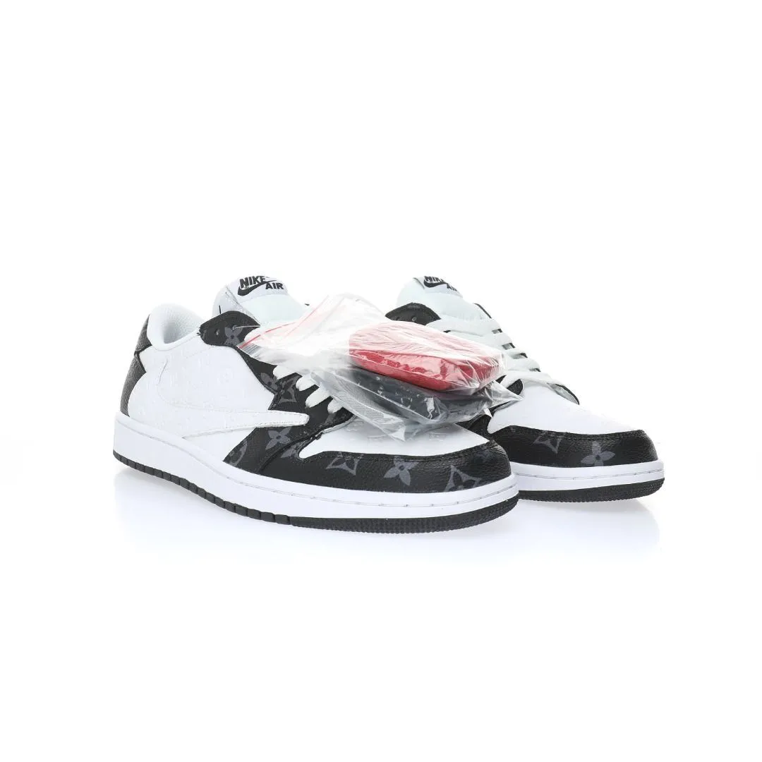 【日本未入荷】louis vuitton x travis scott x nike air jordan 1 low og sp damier azur lv monogram 【正規品】 代金引換  1