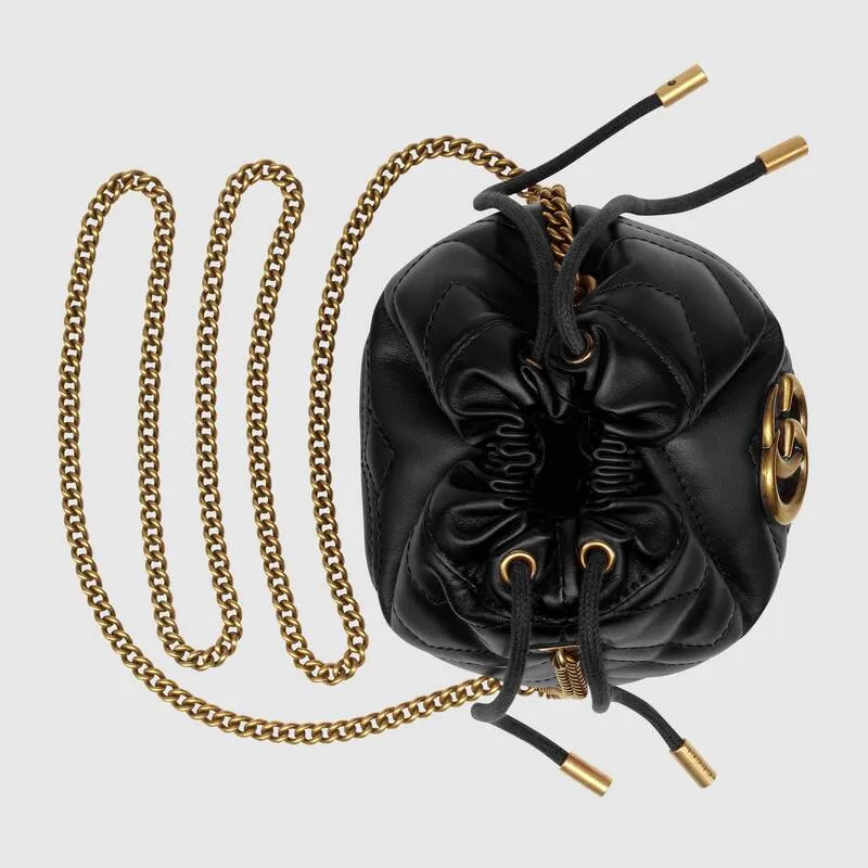 GUCCI(グッチ)〔GGマーモント〕ミニ バケットバッグ