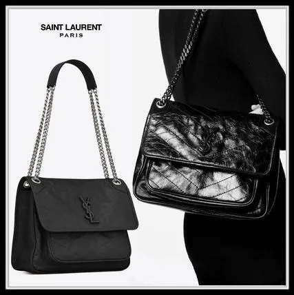 Saint Laurent なし☆モノグラム エンベロープ チェーンウォレット