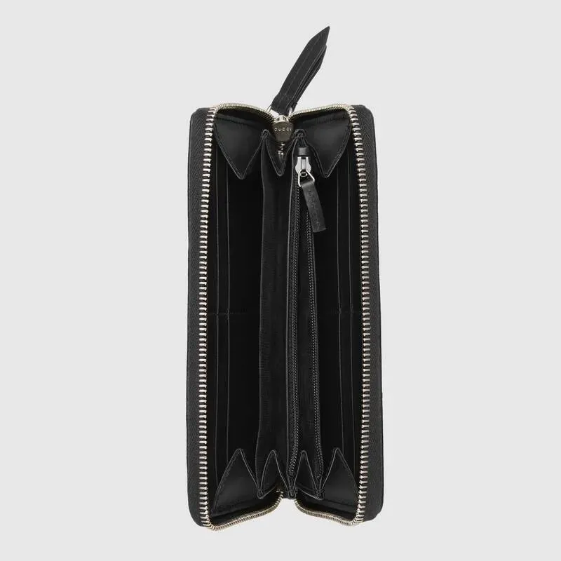 GUCCI(グッチ) キングスネーク プリント GGスプリーム ジップアラウンドウォレット