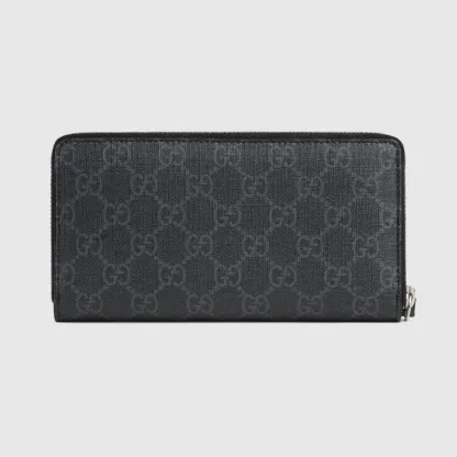 GUCCI(グッチ) キングスネーク プリント GGスプリーム ジップアラウンドウォレット