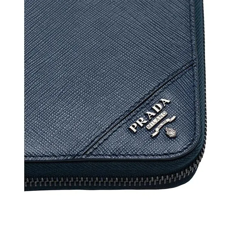 PRADA(プラダ) サフィアーノレザー 財布 ネイビー