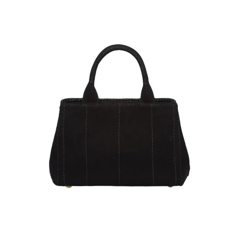 PRADA(プラダ) カナパ ファブリック ハンドバッグ ブラック