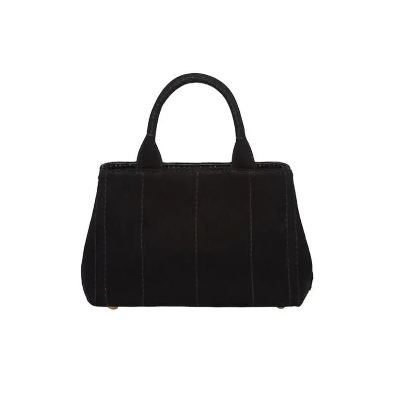 PRADA(プラダ) カナパ ファブリック ハンドバッグ ブラック