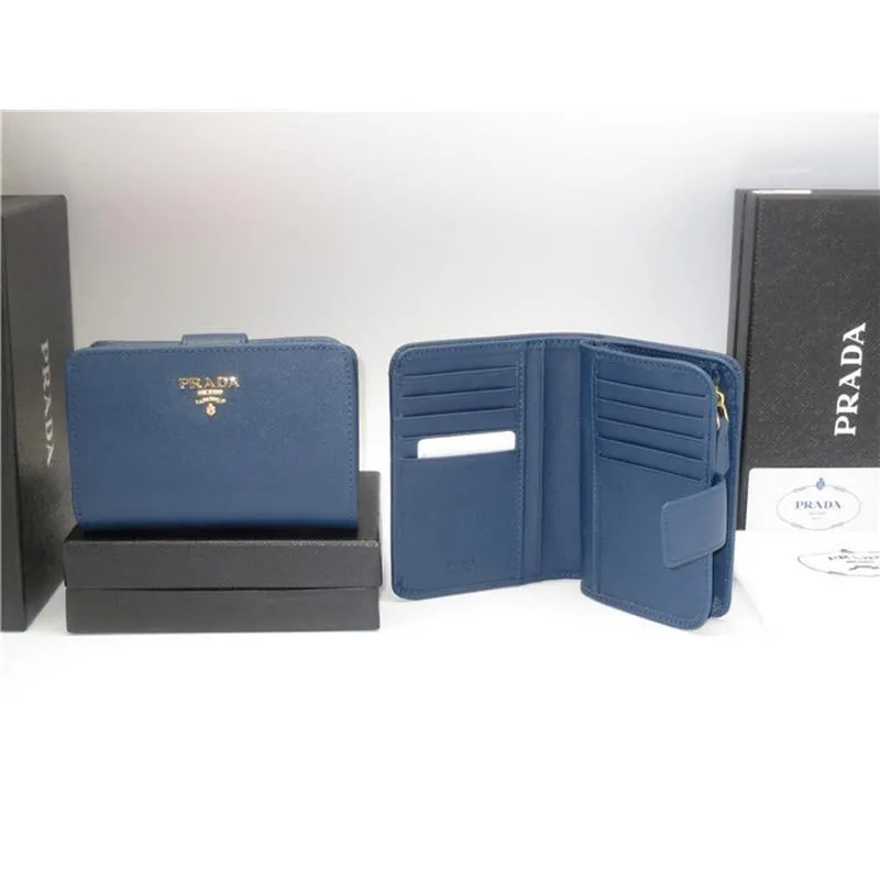 PRADA(プラダ) サフィアーノレザー 財布 ネイビー