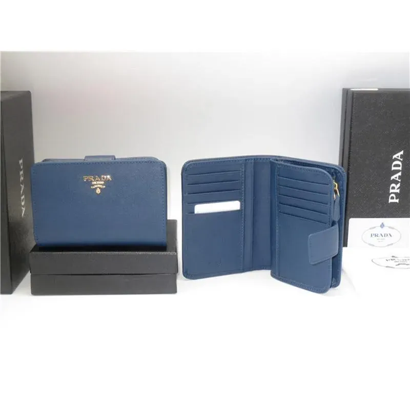 PRADA(プラダ) サフィアーノレザー 財布 ネイビー