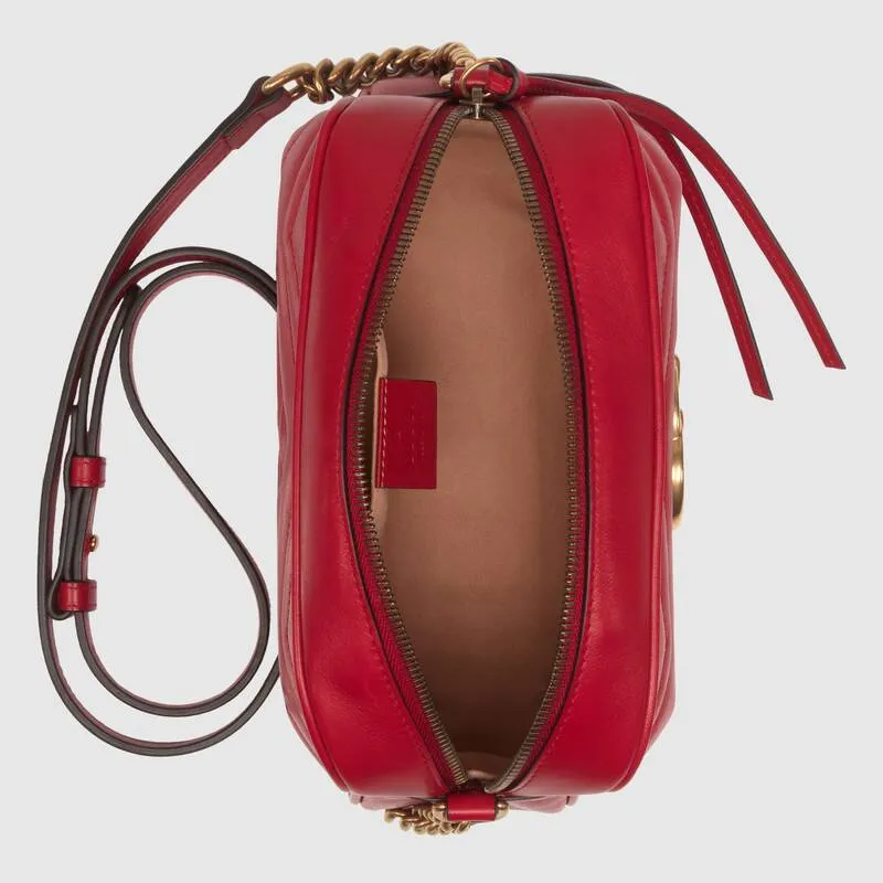 GUCCI(グッチ)〔GGマーモント〕キルティング スモール ショルダーバッグ