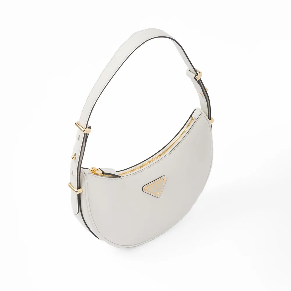 PRADA(プラダ) プラダ アーケ レザーショルダーバッグ ホワイト