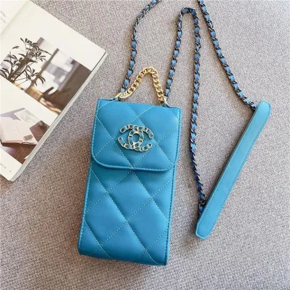 CHANEL(シャネル) クラシック チェーン ダイヤモンドテクスチャーユニバーサル バッグ 4色