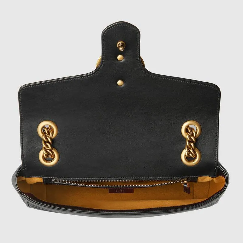 GUCCI(グッチ)〔GGマーモント〕キルティング スモール ショルダーバッグ