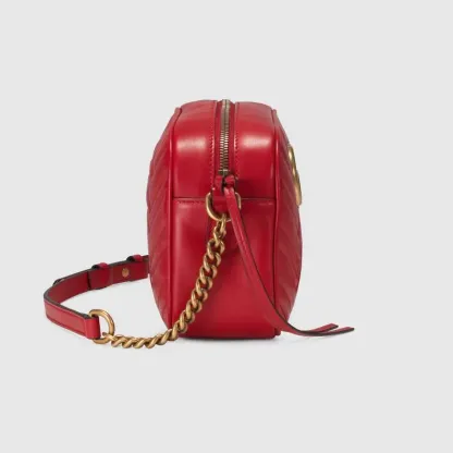 GUCCI(グッチ)〔GGマーモント〕キルティング スモール ショルダーバッグ