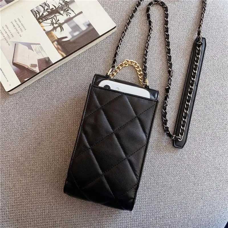 CHANEL(シャネル) クラシック チェーン ダイヤモンドテクスチャーユニバーサル バッグ 4色
