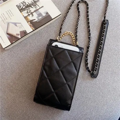 CHANEL(シャネル) クラシック チェーン ダイヤモンドテクスチャーユニバーサル バッグ 4色