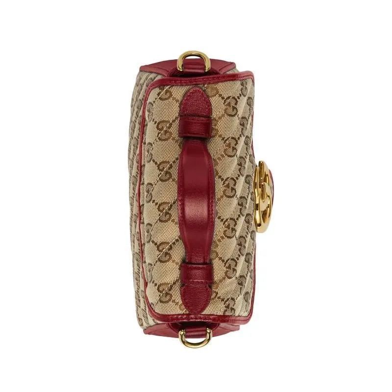 GUCCI(グッチ)〔GGマーモント〕ミニ トップハンドルバッグ
