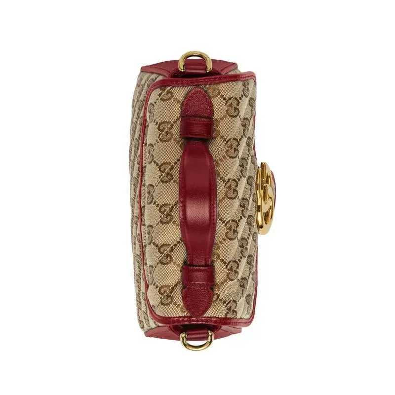GUCCI(グッチ)〔GGマーモント〕ミニ トップハンドルバッグ