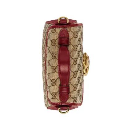 GUCCI(グッチ)〔GGマーモント〕ミニ トップハンドルバッグ