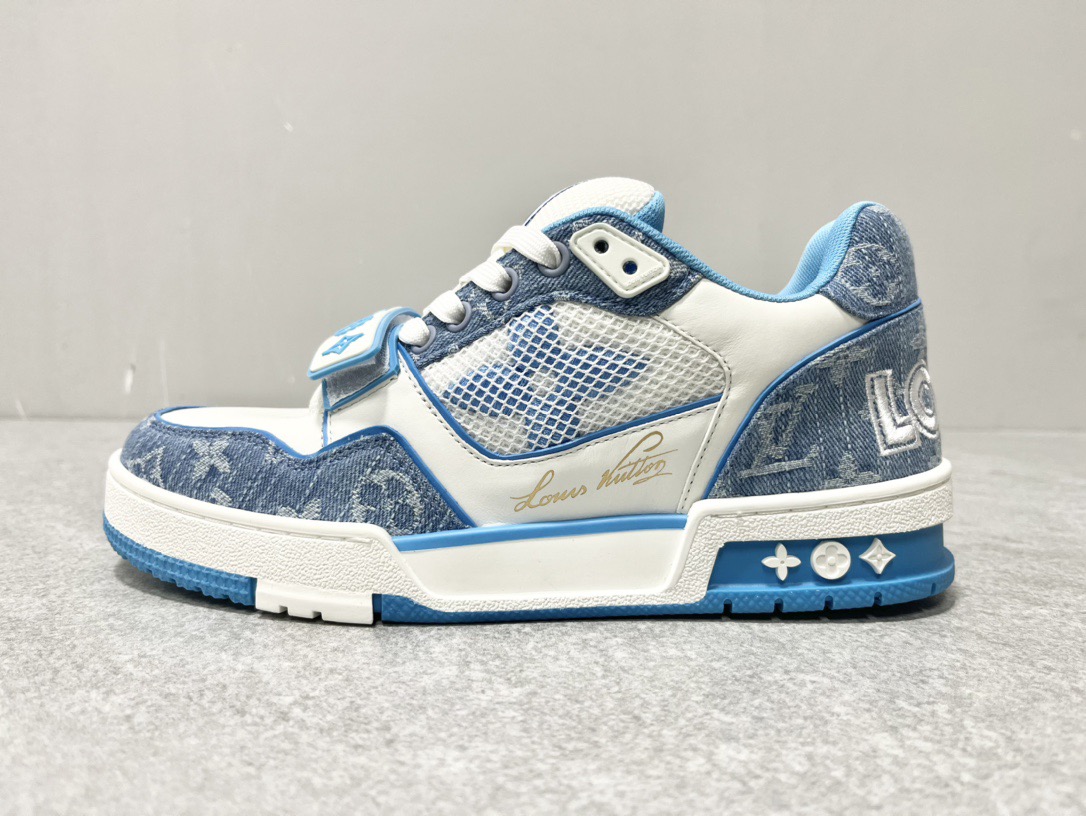 大人気 ！待望の新作が遂に登場！louis vuitton trainer lvトレイナーライン スニーカー