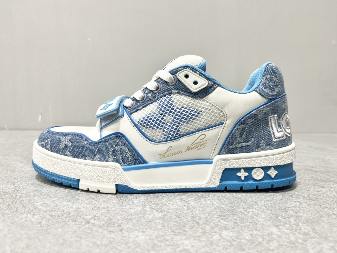 大人気 ！待望の新作が遂に登場！louis vuitton trainer lvトレイナーライン スニーカー