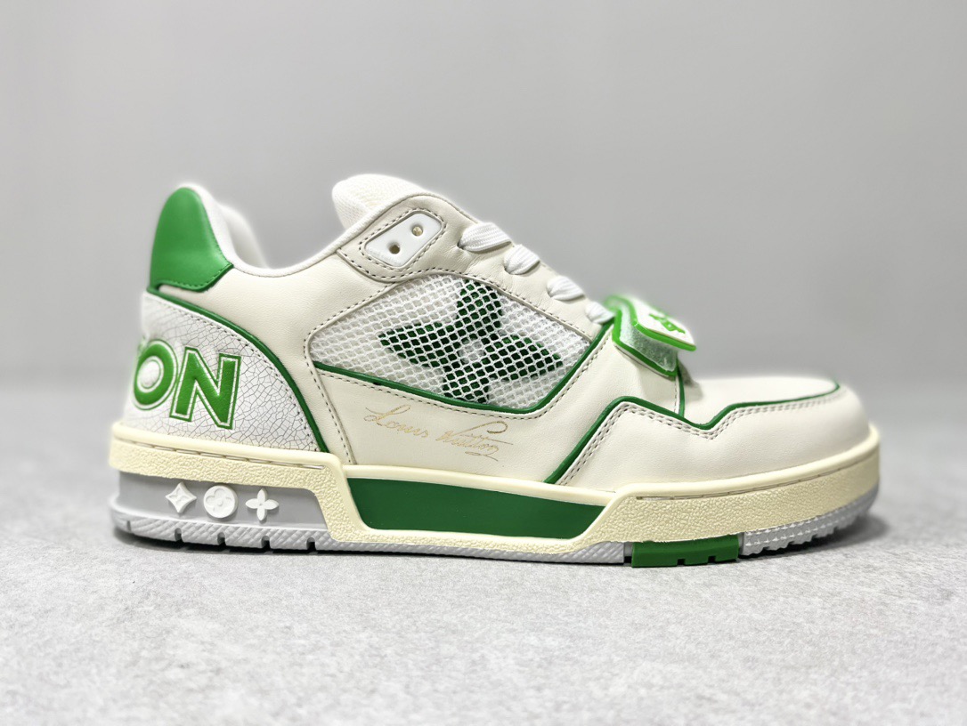 大人気 ！待望の新作が遂に登場！louis vuitton trainer lvトレイナーライン スニーカー