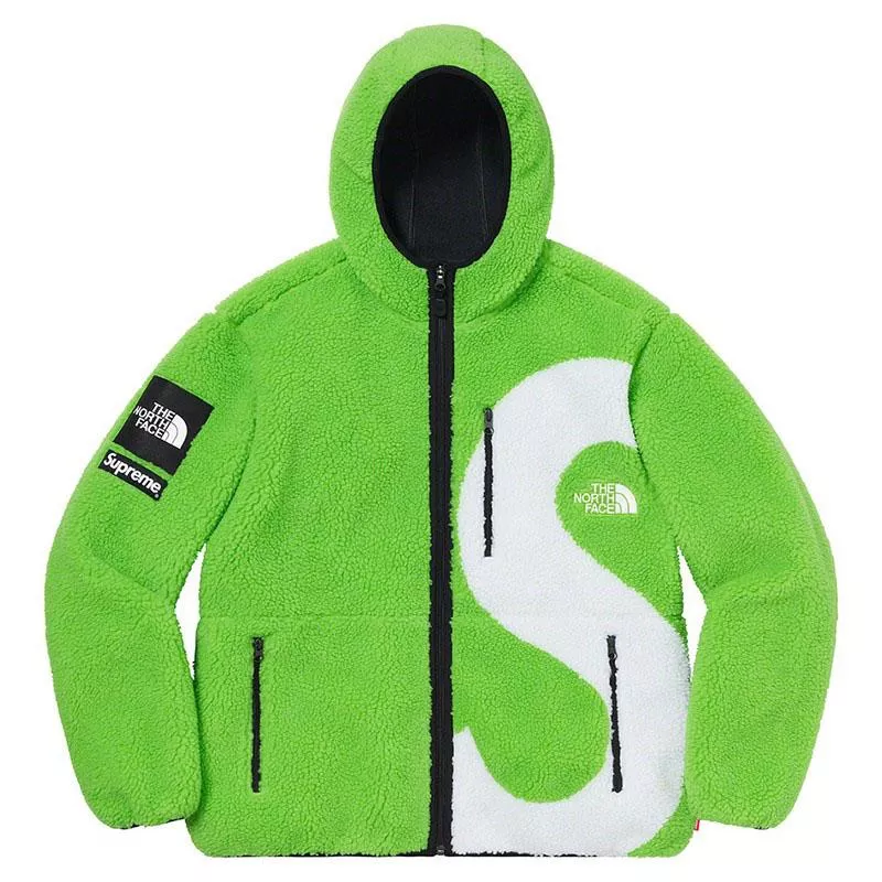 限定コラボ超激レア!SUPREME 20FW S LOGO HOODED FLEECE JACKETフリース