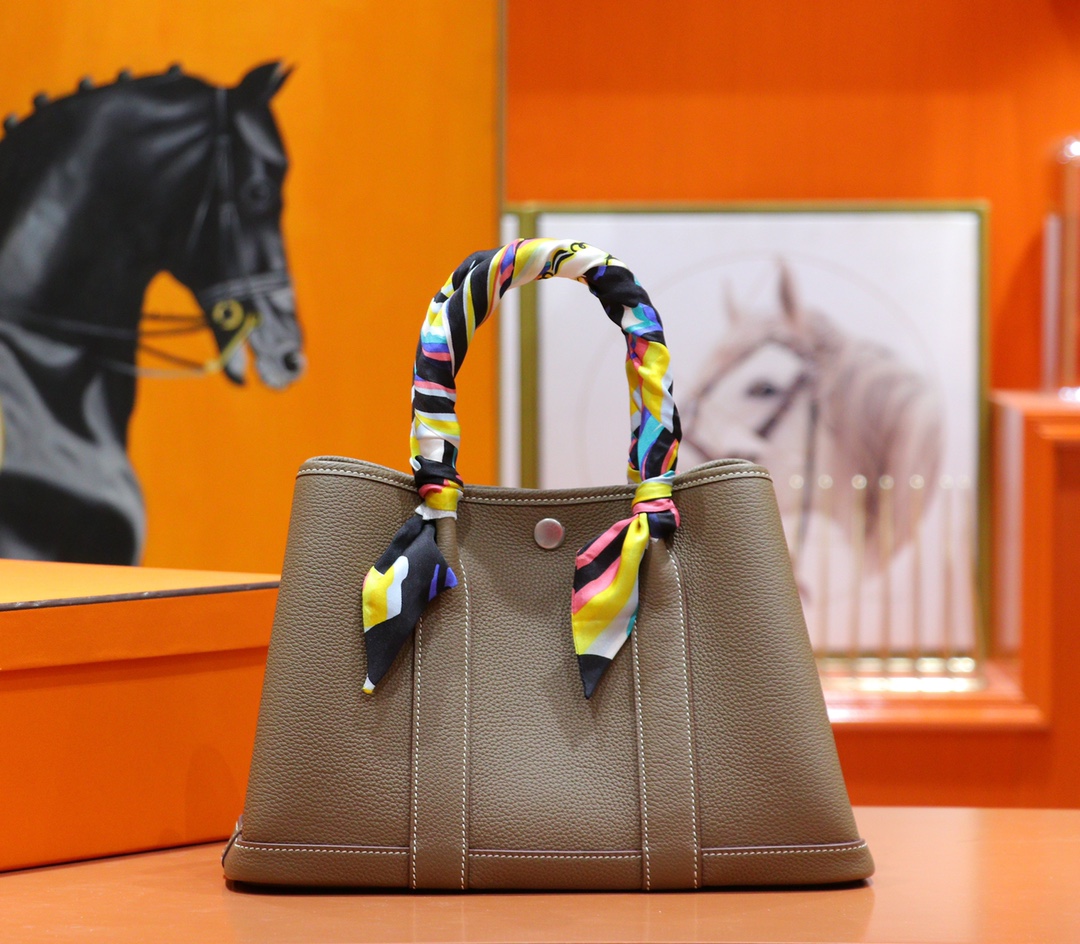 【シンプル】HERMESハンドバッグ ガーデンパーティ30