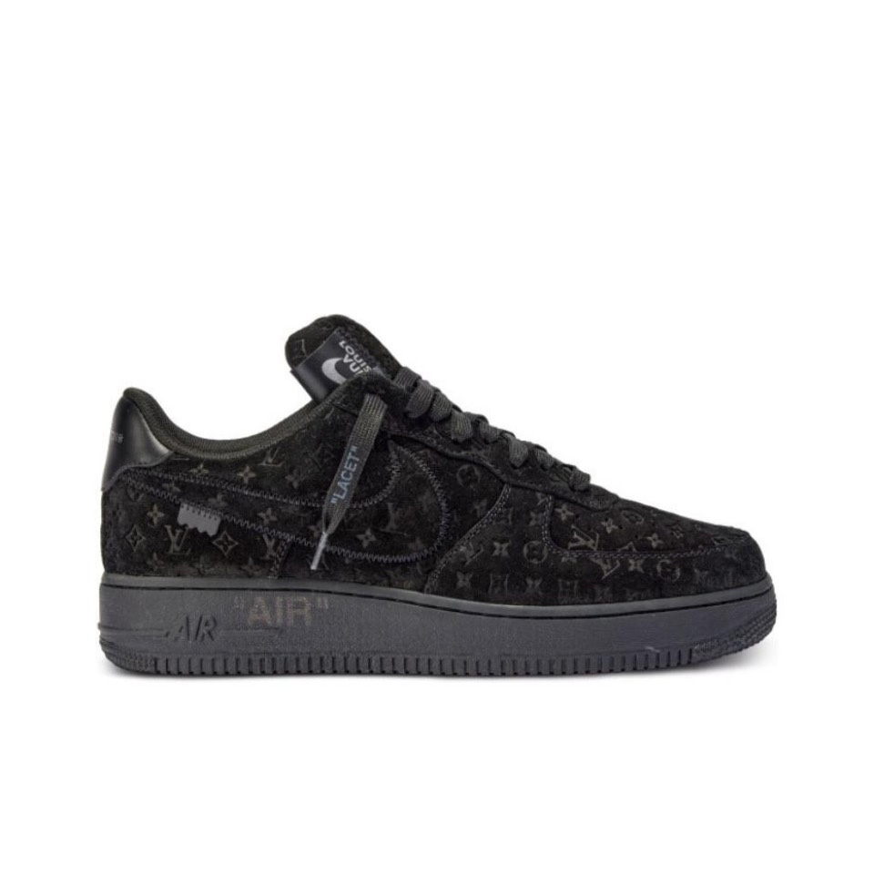 【日本未入荷】超入手困難louis vuitton x nike air force1 黒【本物保証】【代金引換】