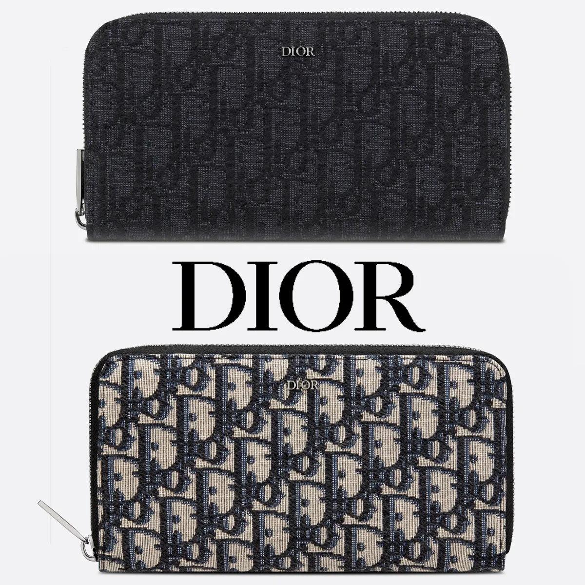DIOR*オブリークジャガード ロングウォレット*モノグラム財布