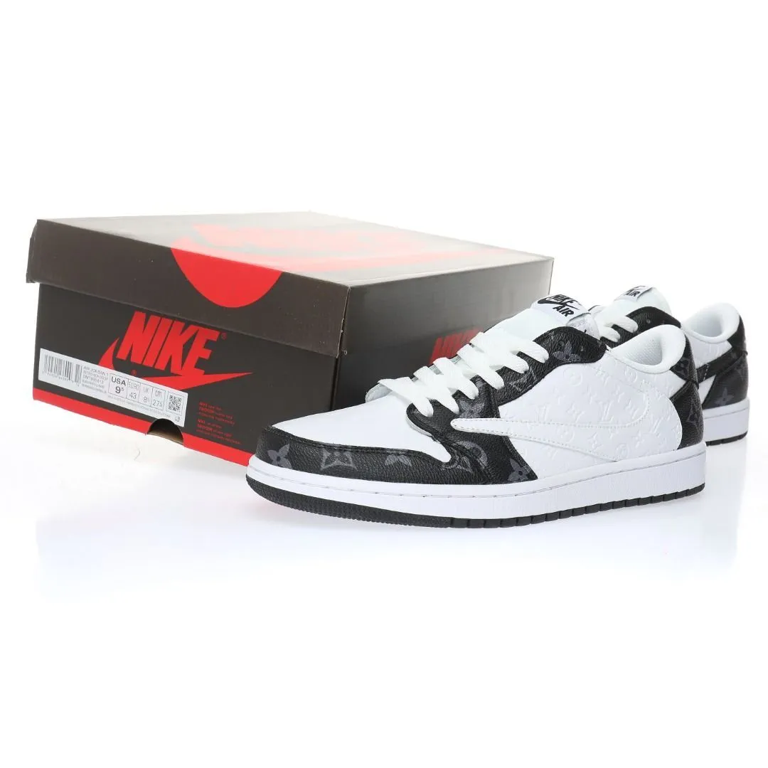 【日本未入荷】louis vuitton x travis scott x nike air jordan 1 low og sp damier azur lv monogram 【正規品】 代金引換  1