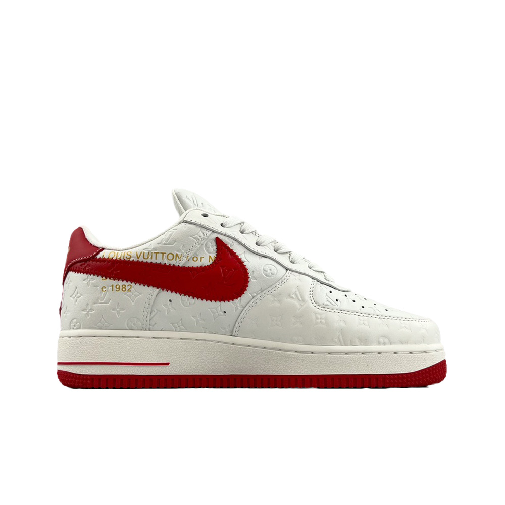 【新商品発売】【今年の新商品】louis vuittonxナイキエアフォース1レッド【代金引換】