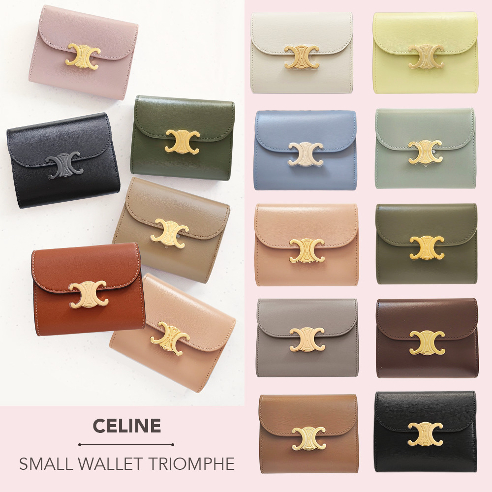 CELINE スモール トリオンフ フラップウォレット