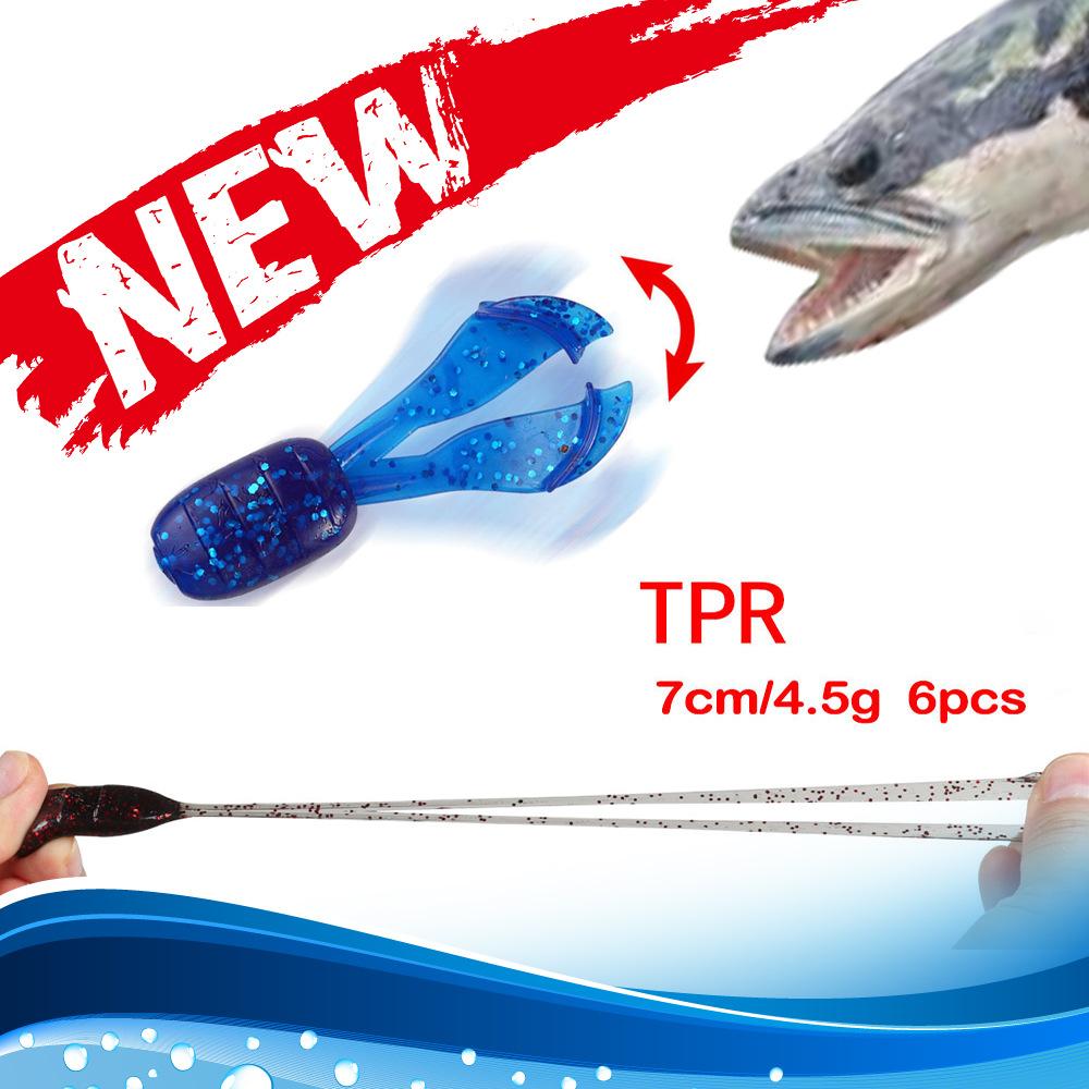 Floating Spinner Swim Jig 7cm 4.5g 6pcs