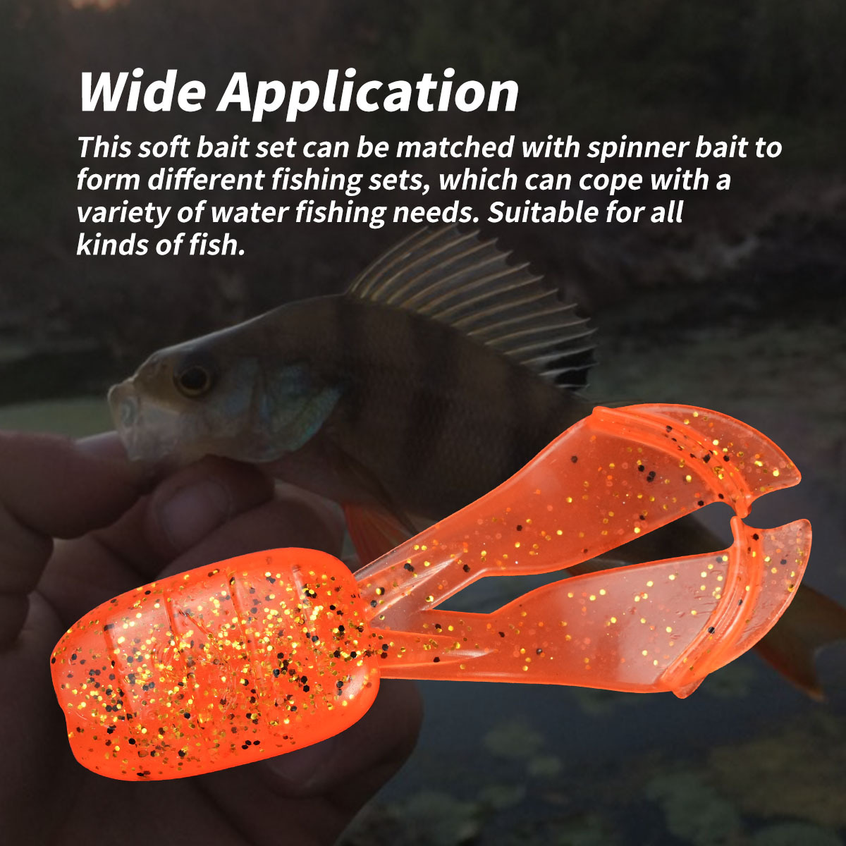 Floating Spinner Swim Jig 7cm 4.5g 6pcs