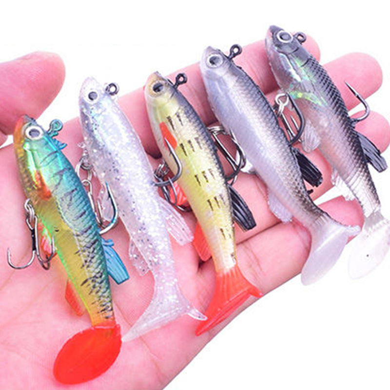 Lead Head Jigs Soft Bait 8cm 14g