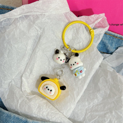Collar Explosions Sanrio Series Keychain Pendant Cute Cartoon Hello Kitty Keyring Hanging