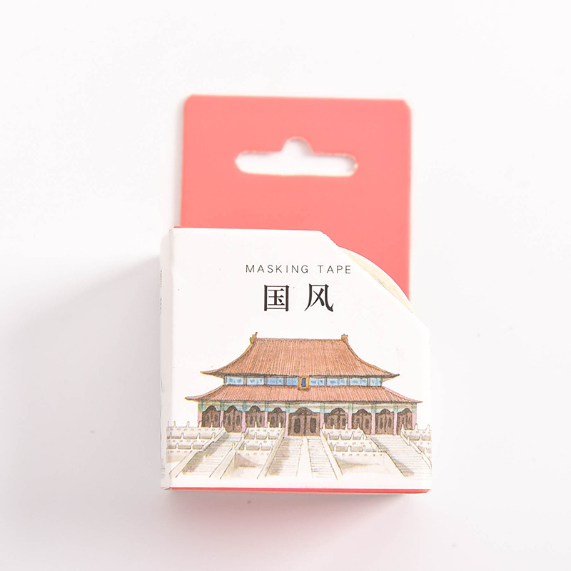 And paper tape boxed five national style series creative hand account tape combination diy decoration 5