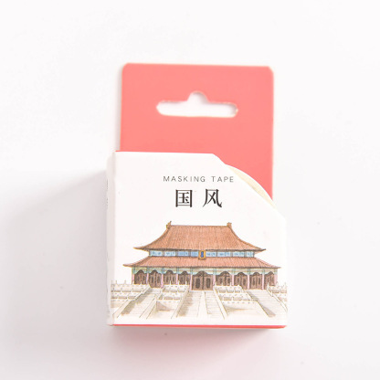 And paper tape boxed five national style series creative hand account tape combination diy decoration 5