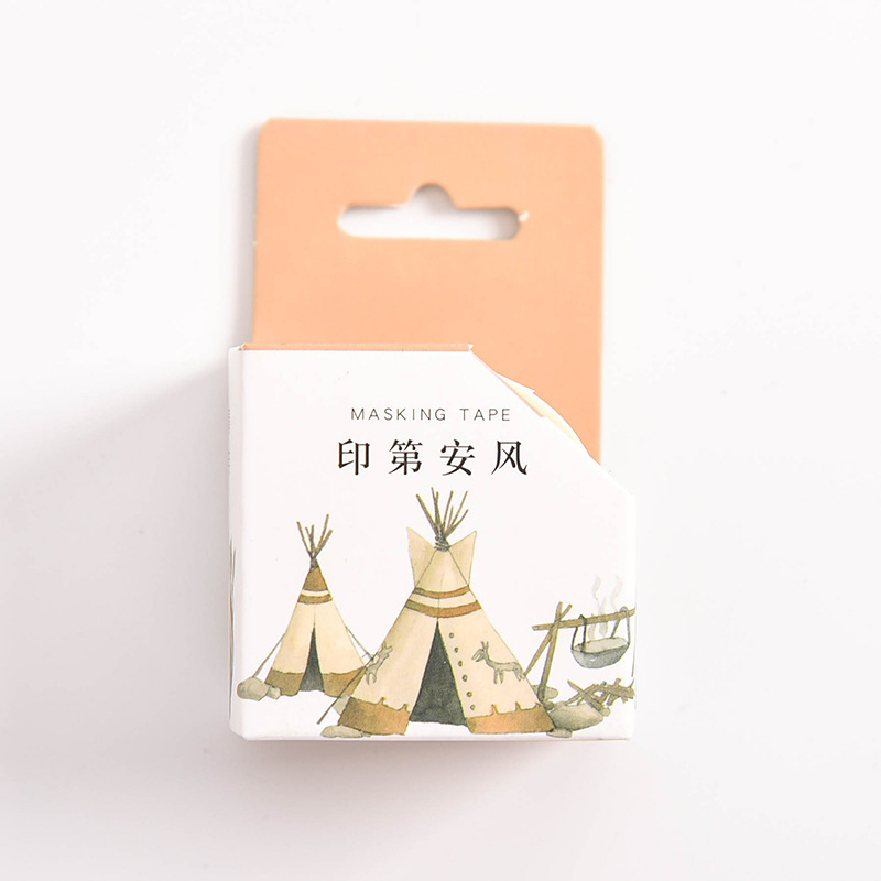 And paper tape boxed five national style series creative hand account tape combination diy decoration 5