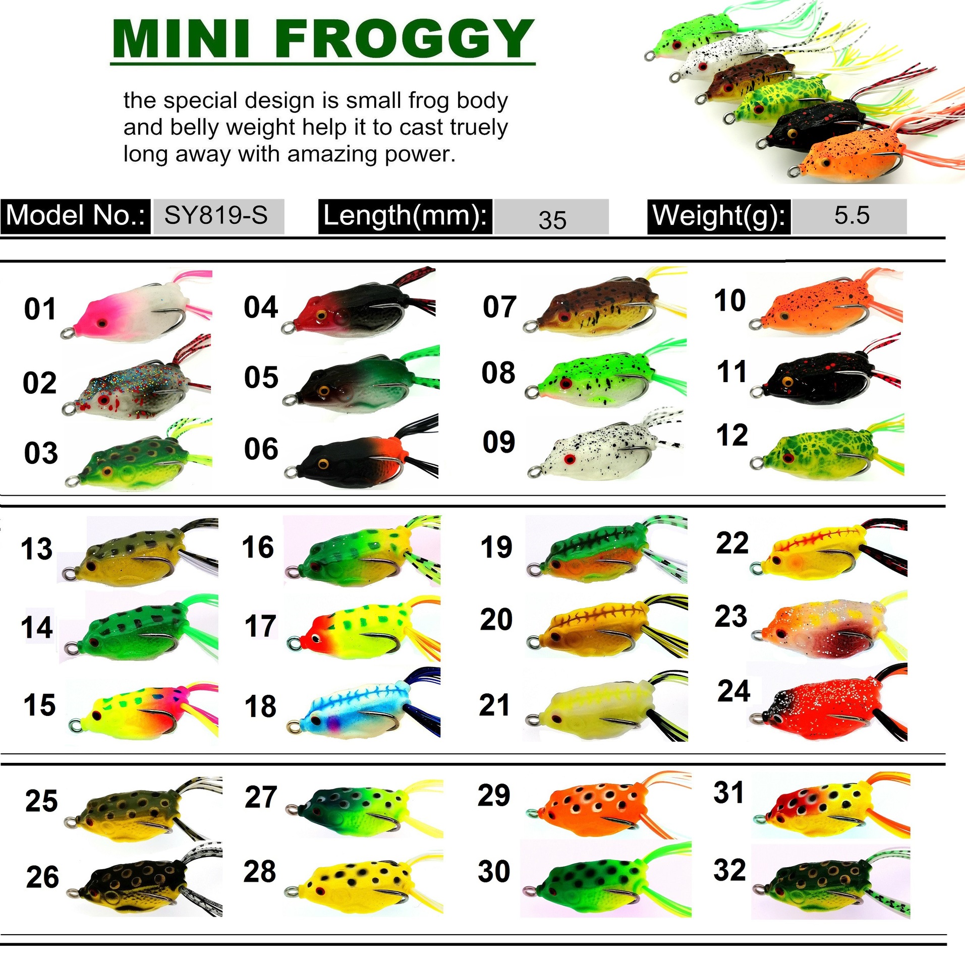 Floating Frog 3.5cm 5.5g