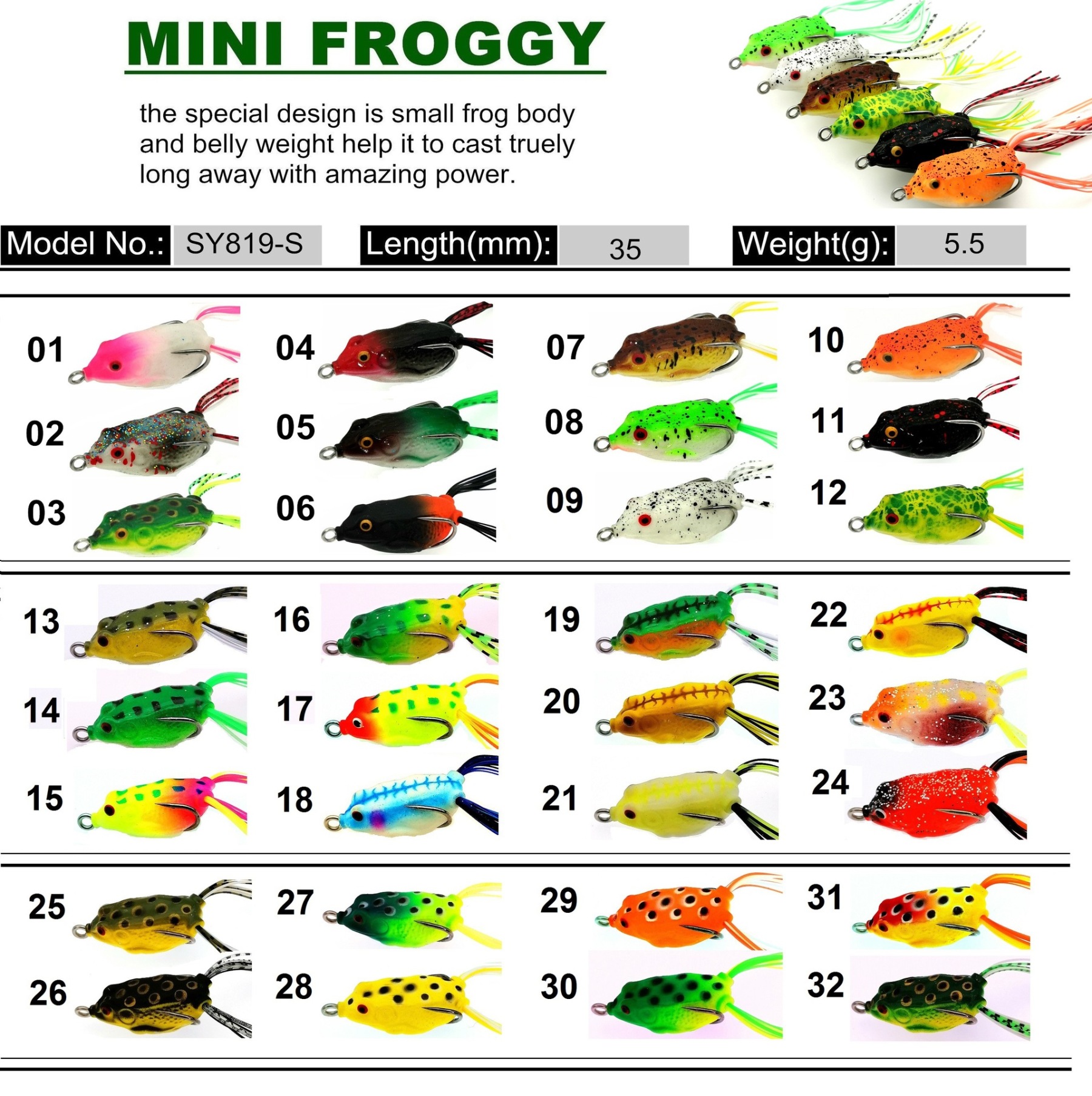 Floating Frog 3.5cm 5.5g